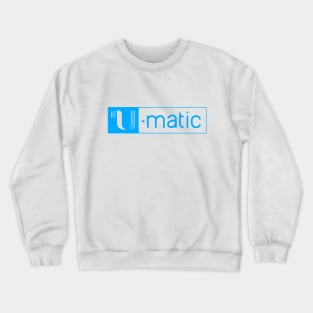 3/4" U-matic Light Blue logo Umatic Crewneck Sweatshirt